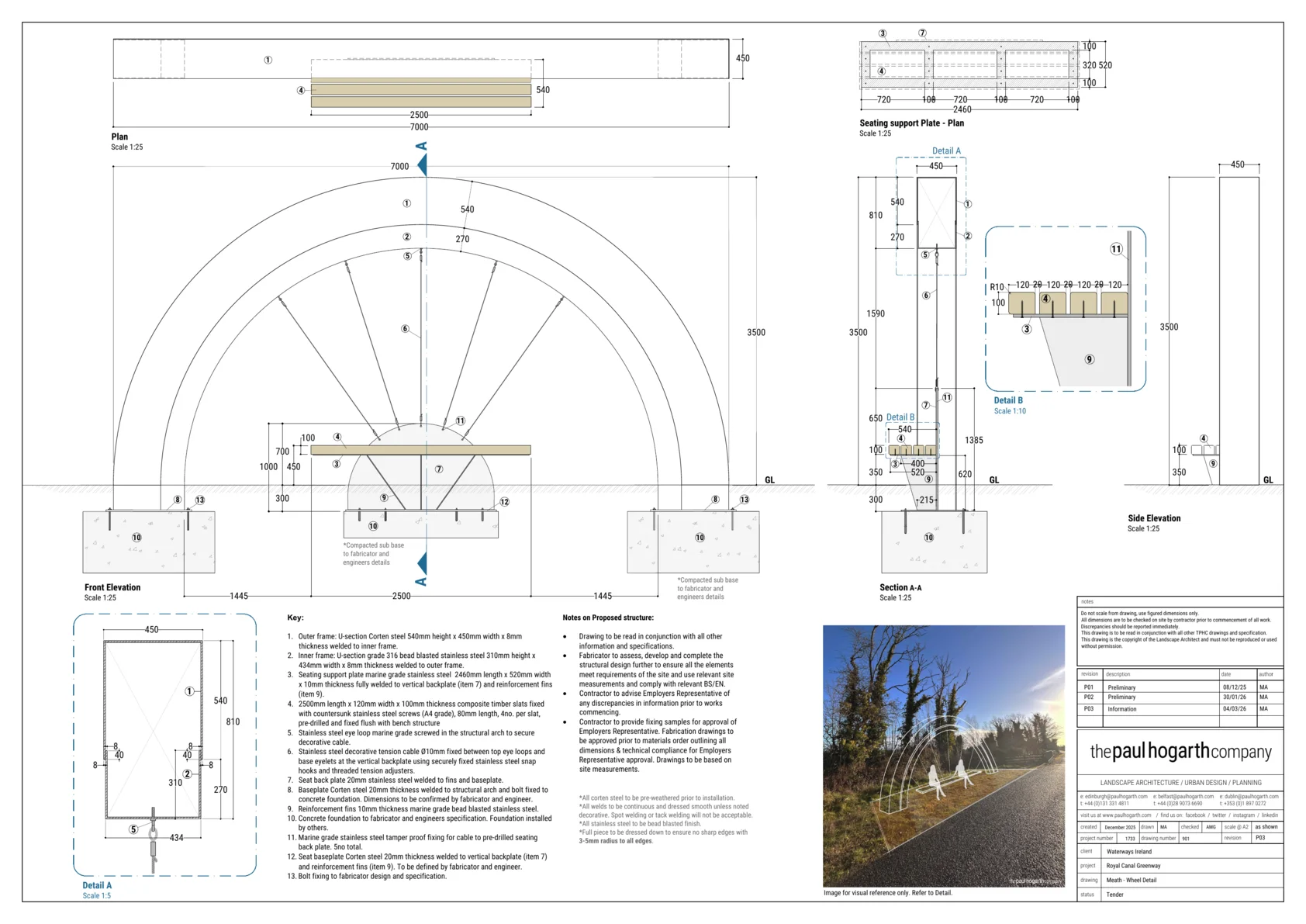 The Wheel — fabrication detail, Meath.