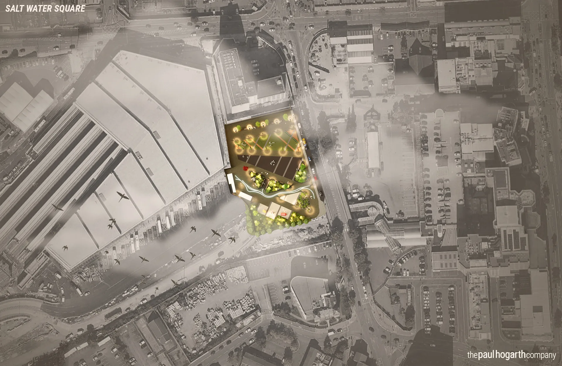 Site context — aerial overlay.
